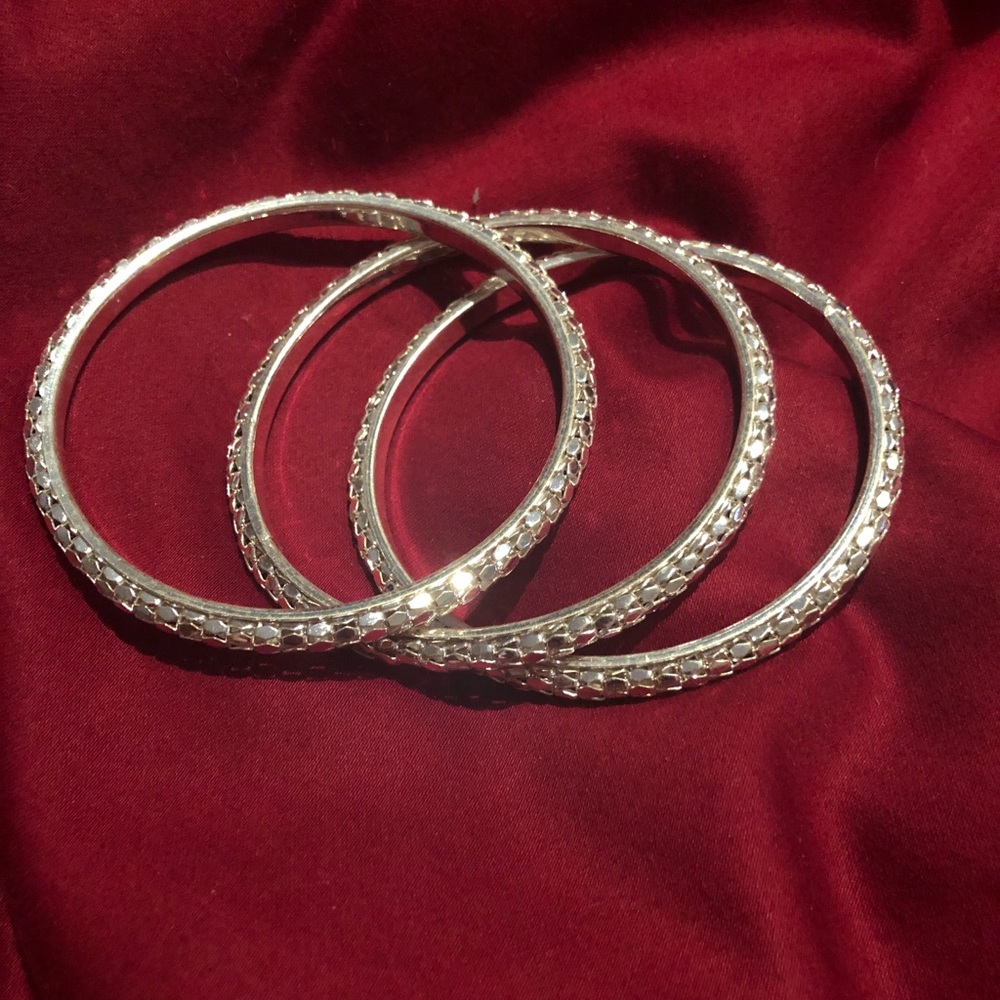 Silver Bangle Set